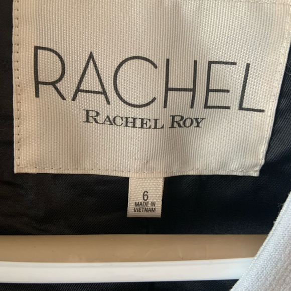 RACHEL Rachel Roy Short Light Blue Jacket Size 6 - Picture 5 of 6